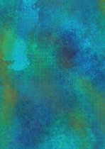 Moyze Artsy - Fine Art Print - blauw - groen - structuur