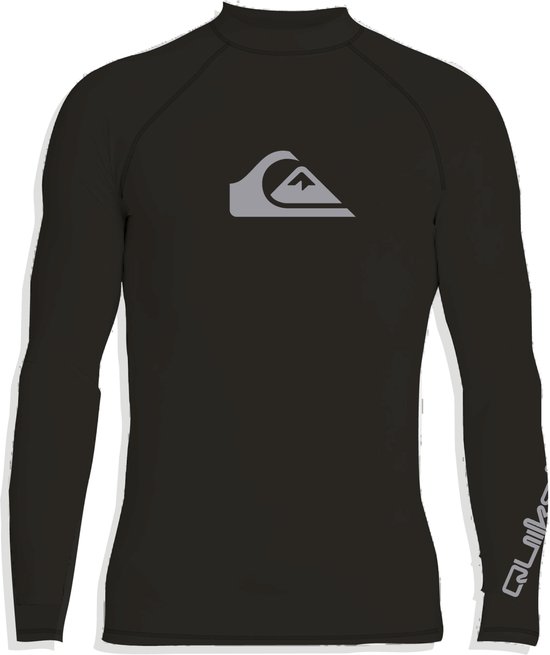Quiksilver - UV-Zwemshirt met lange mouwen voor jongens - All time - Zwart - maat 134-140cm