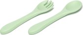KOOLECO - Siliconen vork & lepel set- Sage