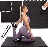 Springos Puzzelmat | Fitness Vloer | Fitnessmat | Fitnesstegels | 60 x 60 cm | Set van 4