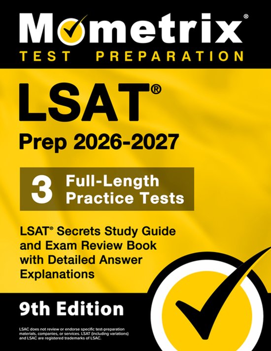 LSAT Prep 2026-2027 - 3 Full-Length Practice Tests, LSAT Sec ... - cover