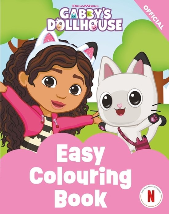Dreamworks Gabby's Dollhouse: Easy Colouring Book - cover
