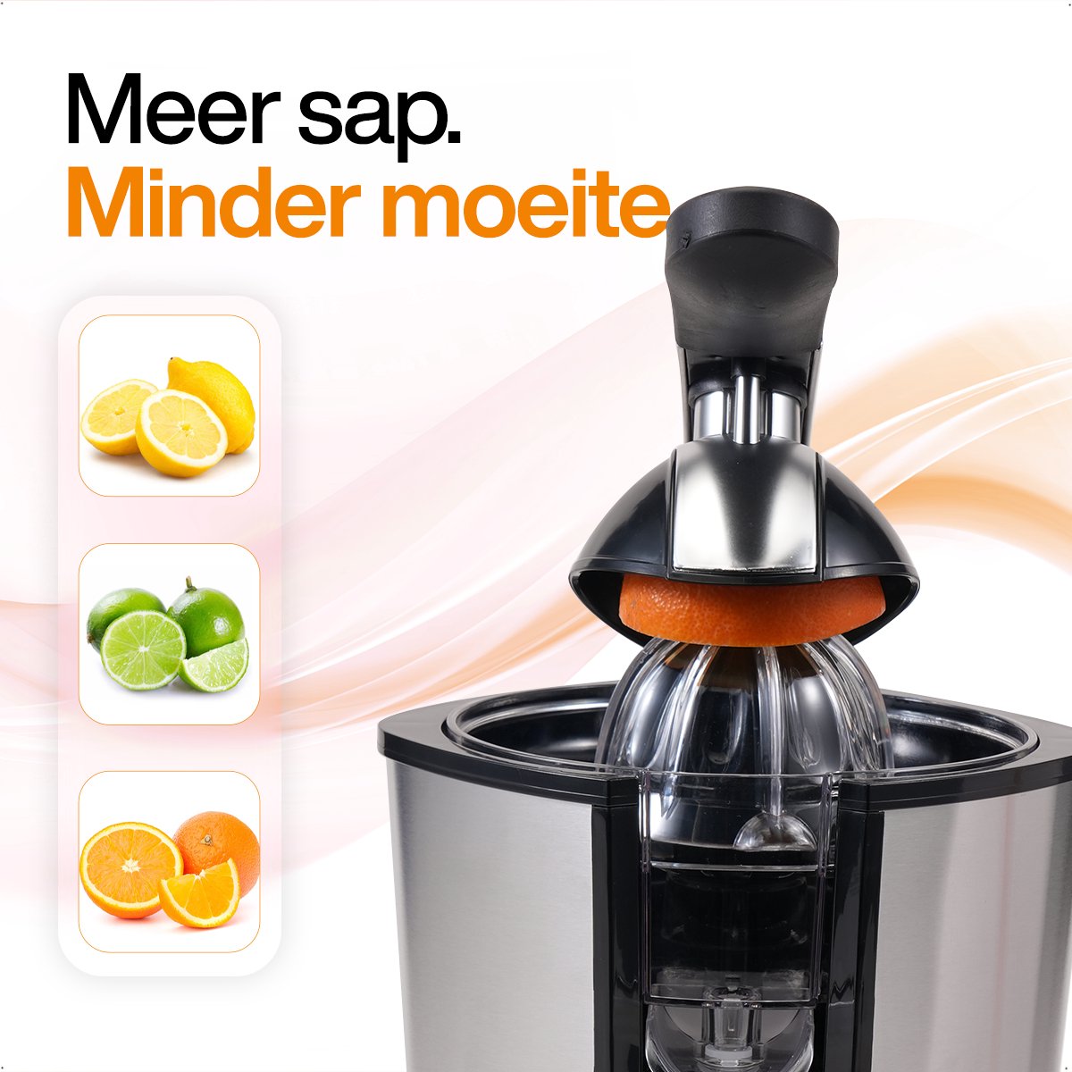 MATTI® Citruspers Electrisch - 160W RVS Pershendel thumbnail 5