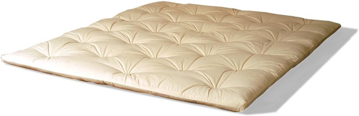 Camping Matras - Opvouwbaar Matras - Vouwmatras - Camping Matje - Slaapmat - Logeer Matras - Luchtmatras - Kampeer Matras - Camping Bedje - Katoen - 200 x 120 x 4.5 cm - Beige - van Imperatoris