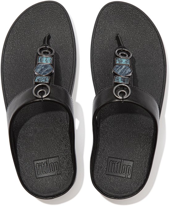 FitFlop FitFlop Fino Sandales à entre-doigts ergonomiques - Noir NOIR - Taille 40