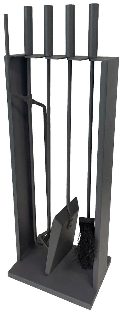 HEAT haardgereedschapset Fyrset rechthoek - L 23 x B 17 x H 67 cm - - tan