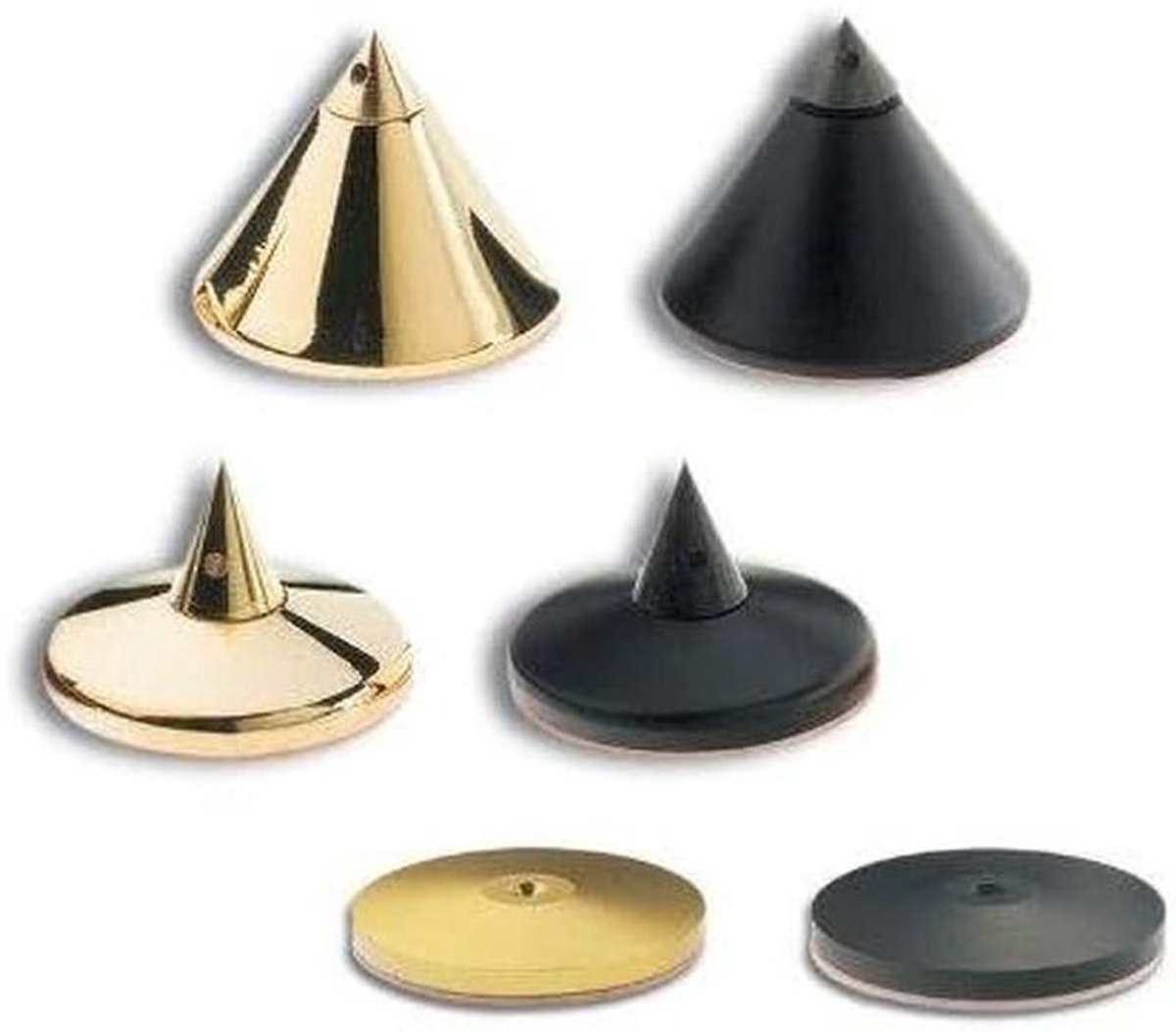 Subfrequentie Absorber - Trillingsdemper Platen - Apparaten Koppelen - Massieve Constructie - 30 x 5 mm - Zwart
