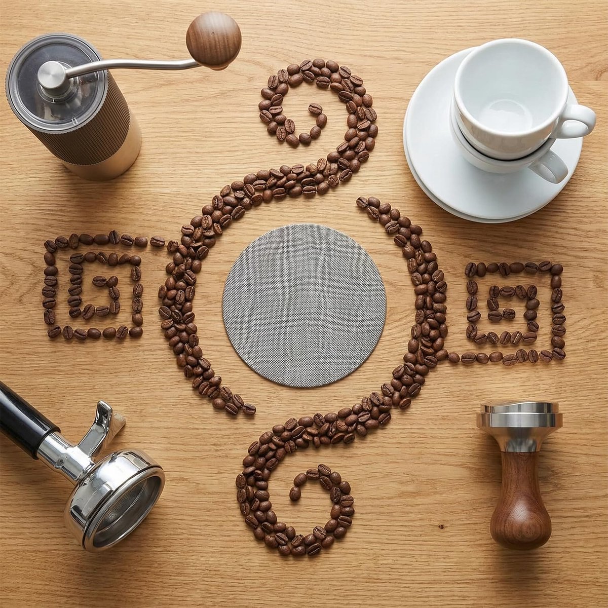 Set van 2 Herbruikbare Espresso Puck Filters, 51mm Hoogwaardige RVS Filter voor Evenwichtige Extractie en Perfecte Koffiesmaak — cadeau in Cadeau-ideeën - foto 5