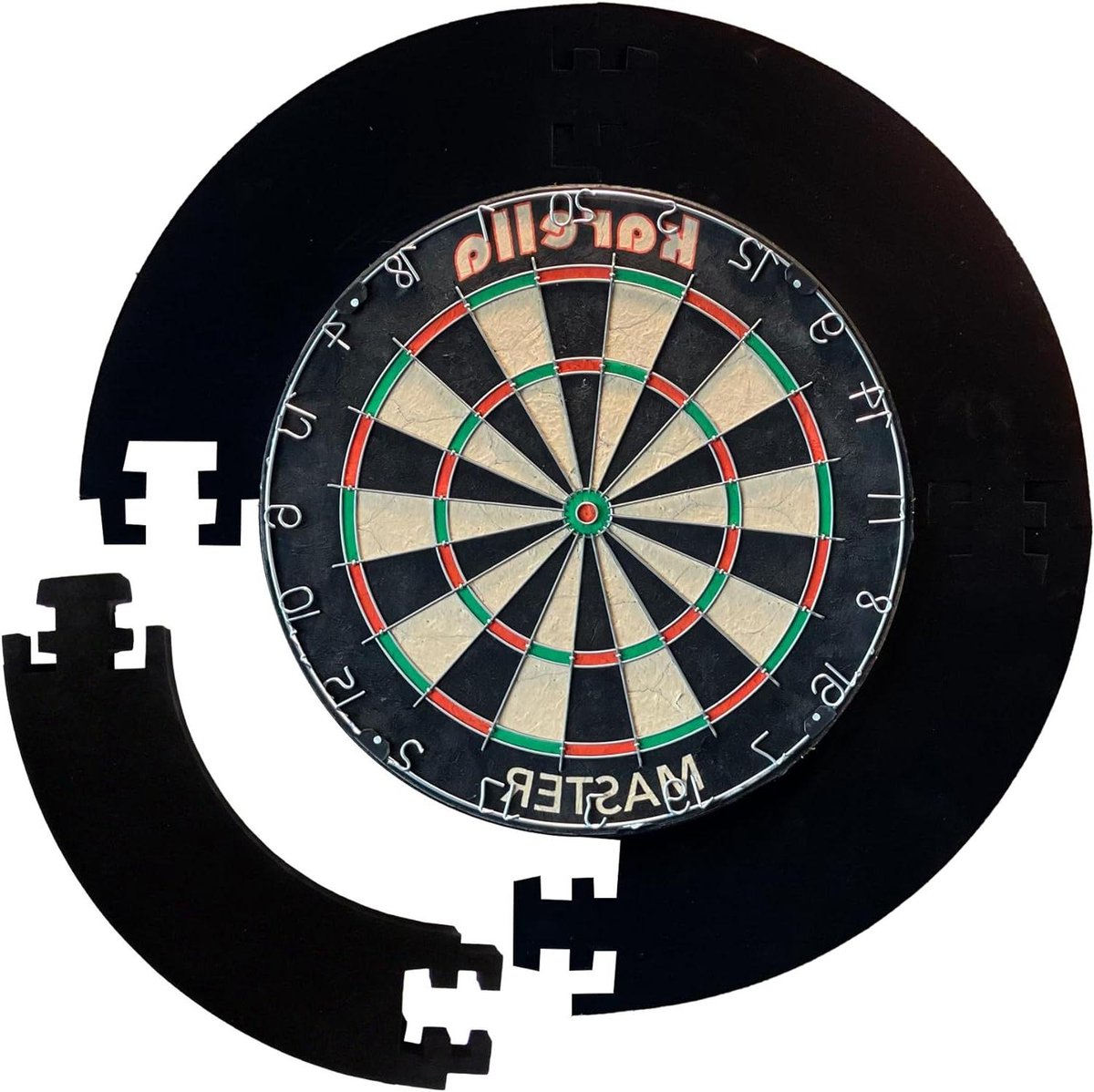Dart Catchring - Opvangring - Muur Beschermen - 4-Delig Ontwerp - 71 cm - Zwart
