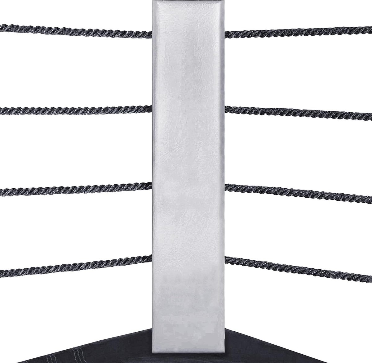 Boksring Hoekpaalbeschermers - Bokskoord Kussens - Bokstraining Beveiligen - Versterkte PVC Hoes - 120 x 21CM - Wit