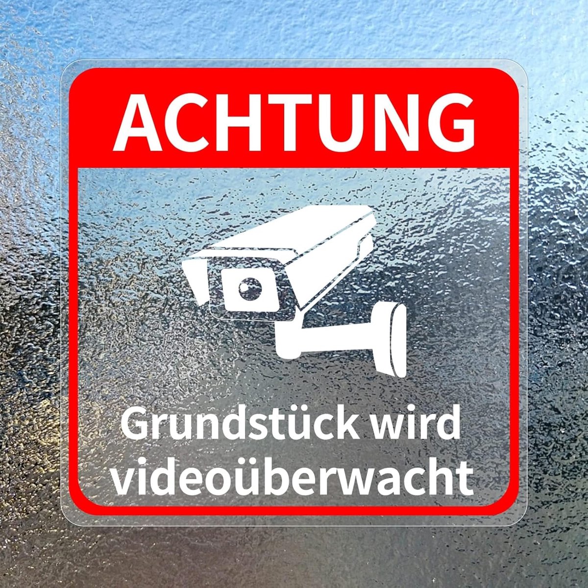 Plot wordt video surveillance sticker - beveiliging - technologie