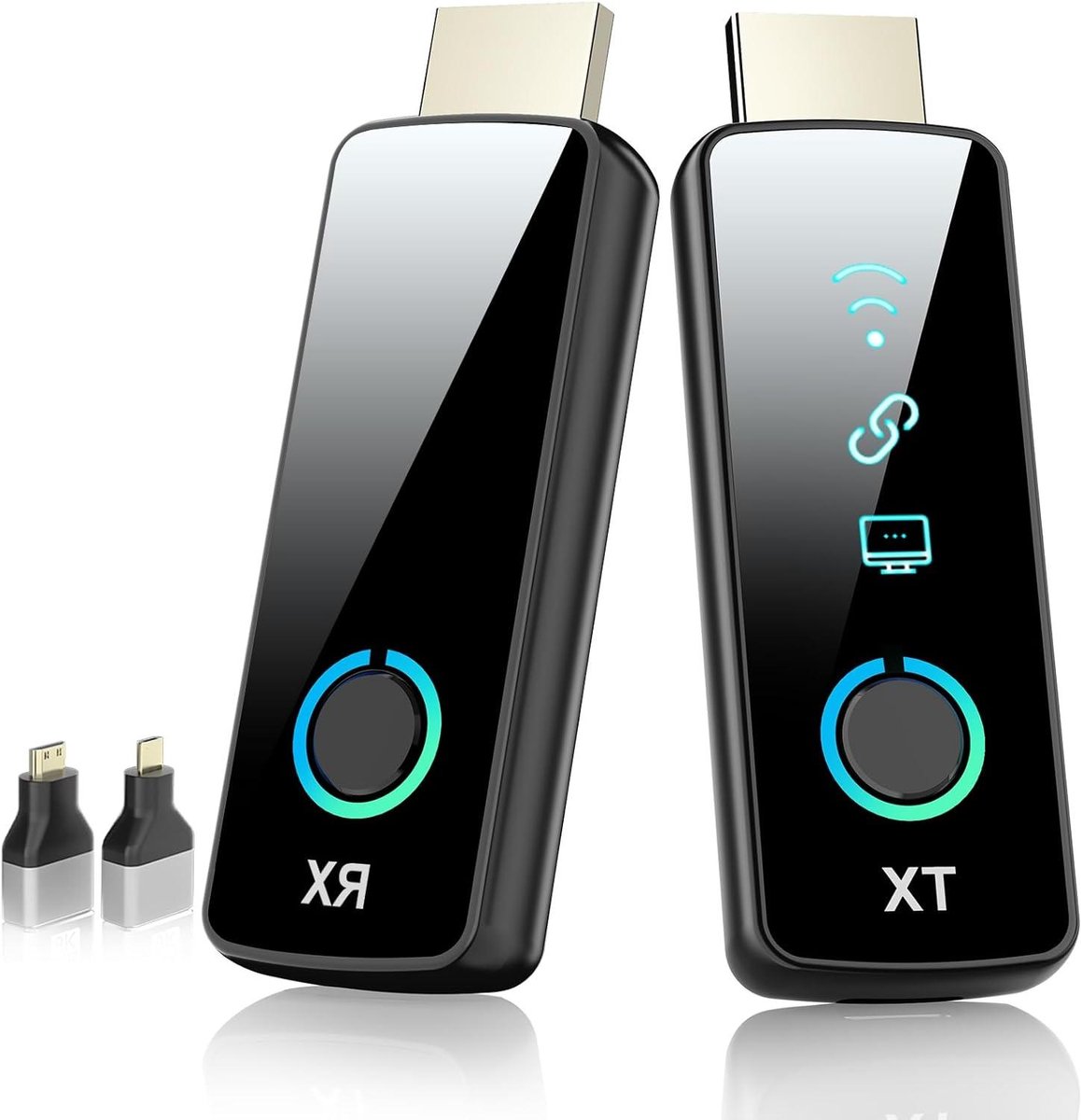 Draadloze HDMI Extender - Zender Ontvanger Kit - Beeld Streamen - 1080P Resolutie - Draagbaar - Zwart