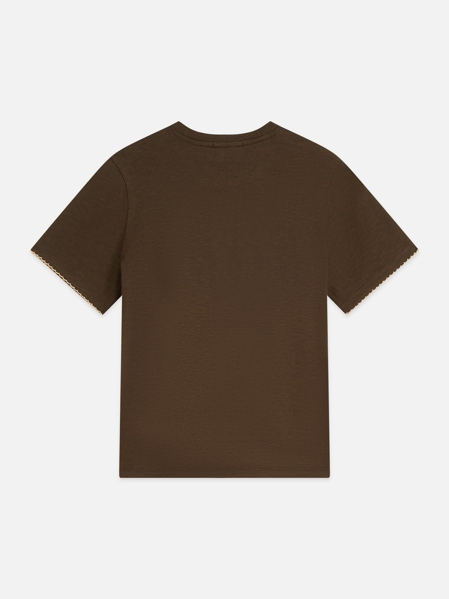 Scotch & Soda Embroidered Slub Regular-Fit T-Shirt