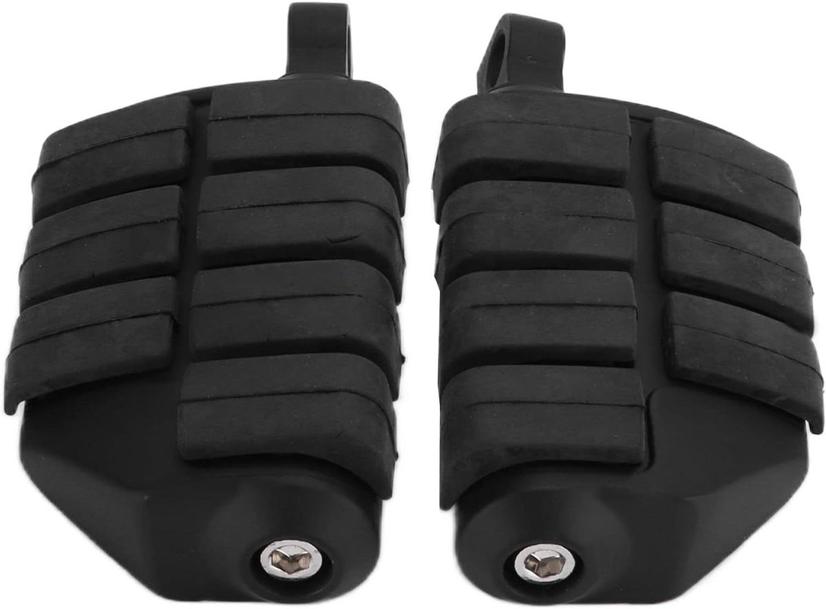 Motor Treeplanken - Voetsteunen Motorfiets - Verbeteren Rijcomfort - Antislip Rubber Inzetstuk - 16 x 91 x 88 cm - Zwart