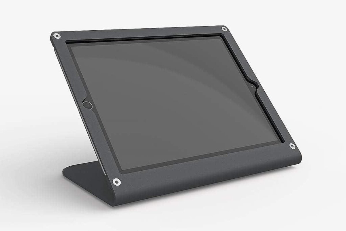iPad Standaard - Tablet Houder - Keuken Gebruik - Slank Heckler Design - 9.7 inch - Zwart Grijs