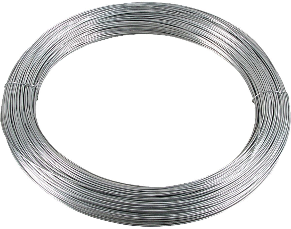 Verzinkt glad draad bos - 5kg - 2.4 mm dik