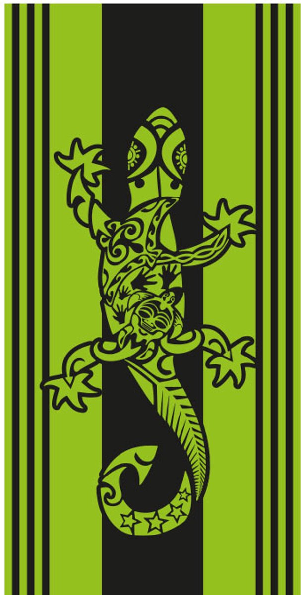 Strandlaken luxe jacquard Gecko Luna