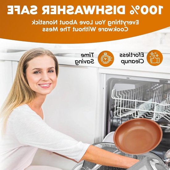 Veelzijdige 24 cm Koekenpan met Antiaanbaklaag, Lichtgewicht Aluminium, Makkelijk Schoon te Maken, Ideaal voor Gezond Koken en Bakken — afbeelding 3