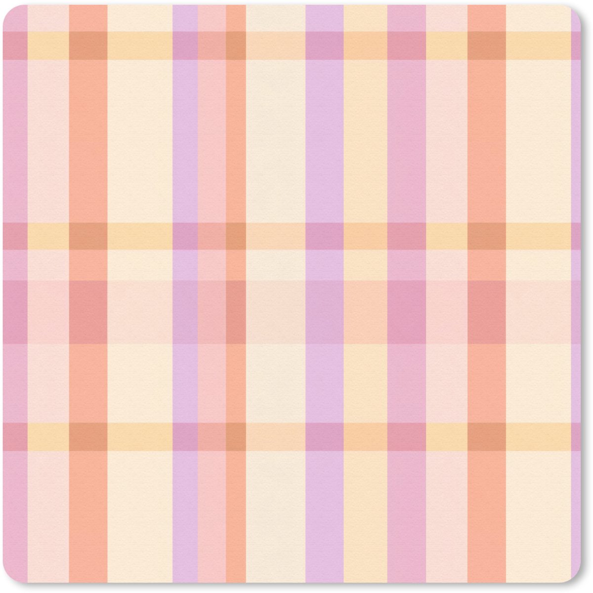 Muismat 20x20 cm - Mousepad Pastel - uitpatroon - Geometrisch - Muismatten