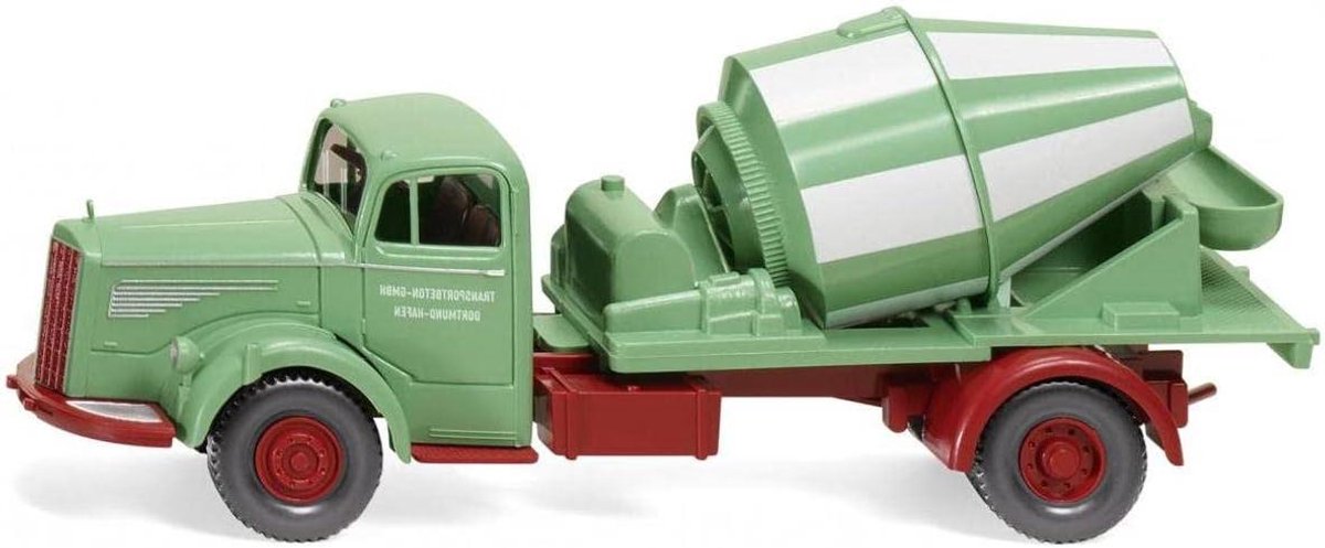 Betonmixer Model - Speelgoed Vrachtwagen - Hobby Bouwen - Gedetailleerd Model - 107 cm - Zilver