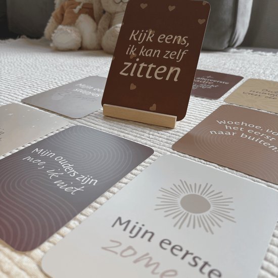 Amolivia Mijlpaalkaarten Eerste Jaar - Mijlpaalkaarten Baby - Milestone Baby Cards van Merkloos — afbeelding 5