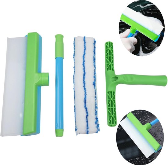 Silicone Raam wisser set - 2 stuks - Raamwisser - Ramenwasser - ramenwassen professioneel - Badkamer Accessoires - Silicone - 30×17cm