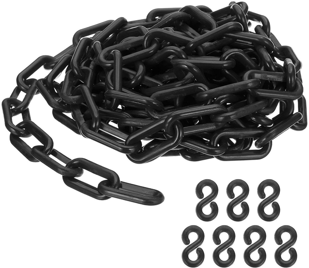 Kunststof Ketting - Afzetlint Ketting - Gebied Afzetten - Weerbestendig Polyethyleen - 5 meter - Zwart