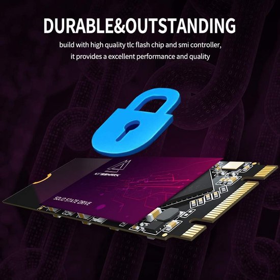 Interne SSD - Solid State Drive Harde Schijf - Snellere Computer - Energiebesparend Ontwerp - 2260 Formaat - M.2 van Merkloos — afbeelding 3