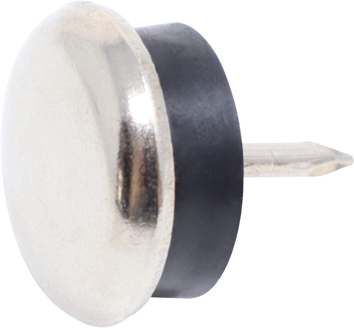 Metalen Glijders - Meubelbeschermers Stoelpootdoppen - Meubels Verplaatsen - Met Buffer En Spijker - Ø 2 cm - Zilver