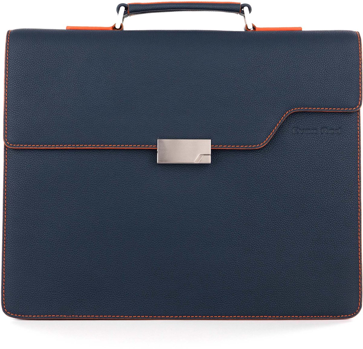 Evan Red Amsterdam Briefcase - Petroleum Blauw - Leer - Aktetas