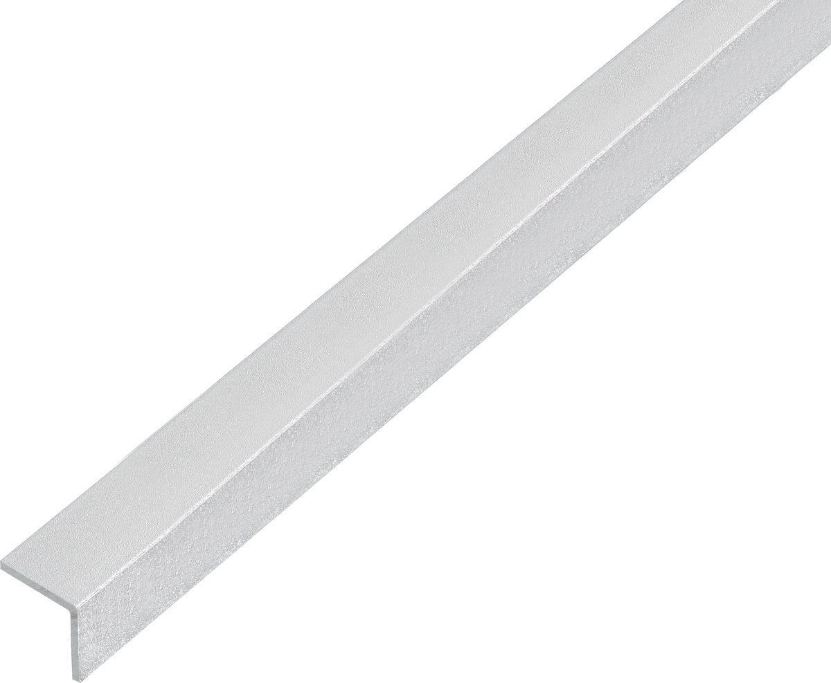 Alberts 489229 hoekprofiel | zelfklevend | aluminium, glasparelgestraald zilver | 1000 x 10 x 10 mm