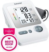 Beurer BM 26 Bloeddrukmeter Bovenarm – Beste Koop Consumentenbond 2025 – Medisch Gecertificeerd & Klinisch Gevalideerd – Herkent Hartritmestoornissen – Manchet 22–35 cm – Voor 4 Gebruikers – Incl. Batterijen & Opbergtas – 5 Jaar Garantie