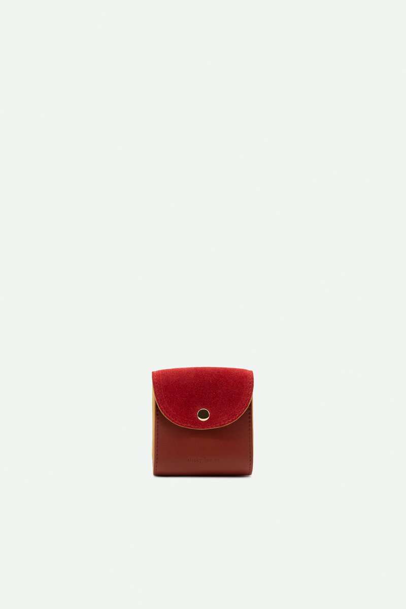 Sticky Lemon - AirPods hoes - kleurig - biscotti beige + baksteenrood + klaproos rood