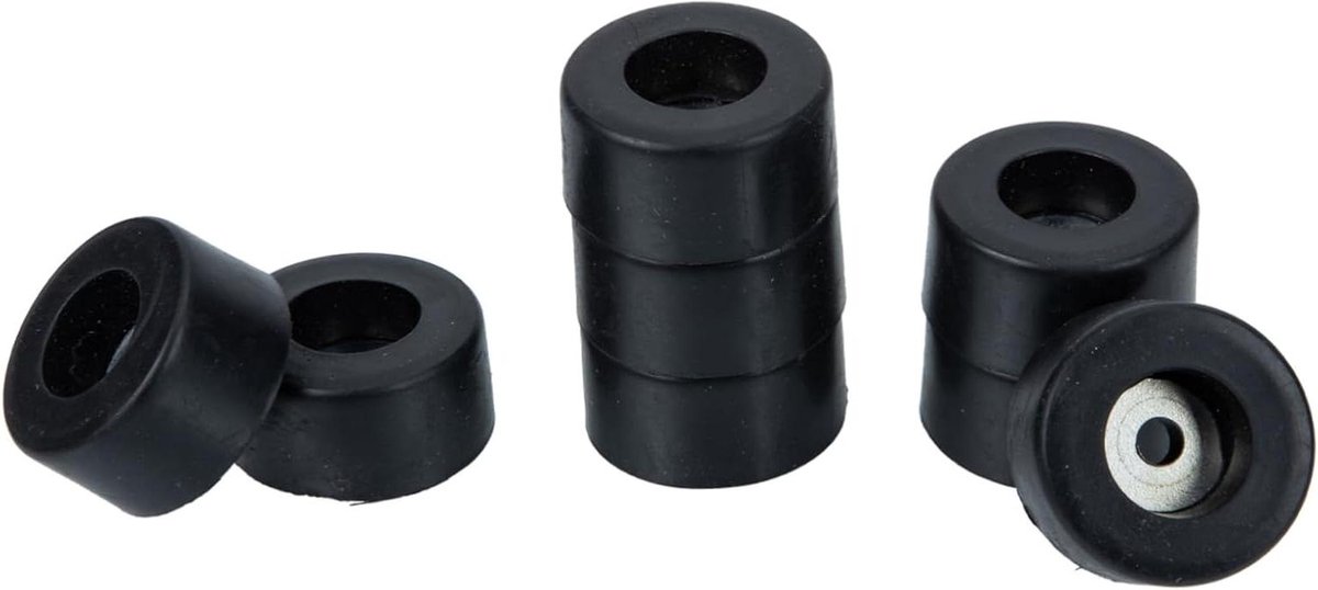Luidspreker Isolatie Voeten - Versterker Pads Rubberen Voetjes - Audio Verbetering - Sterke Trillingsabsorptie - 38x20mm - Zwart