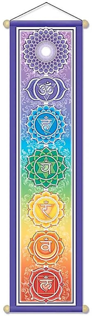 Chakra banner klein - 15x60 - Polyester van Yogi & Yogini — afbeelding 3