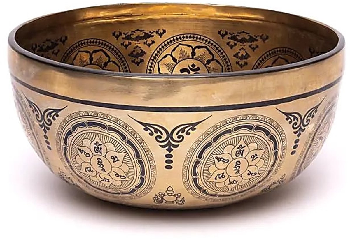 Lasergegraveerde Klankschaal Shiva - ±1400-1600 G; ±22-24 Cm - ±1400-1600 g ; ±22-24 cm