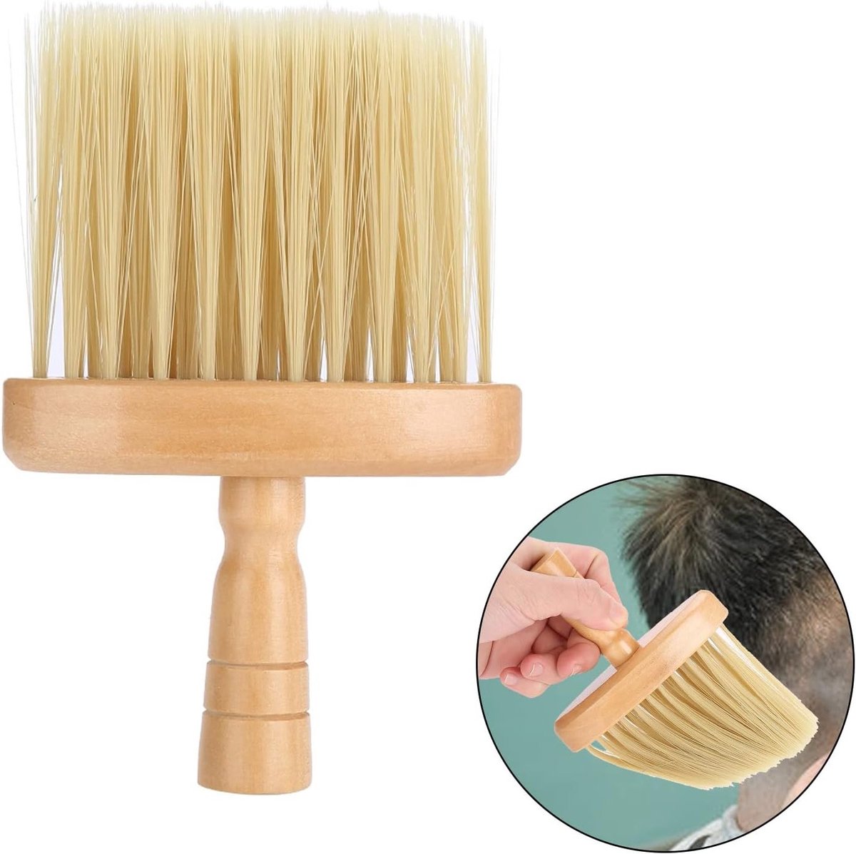 Haarborstel voor kappers, snijgereedschap voor haar, nekborstel en gezichtsschoonmaakborstel voor salons