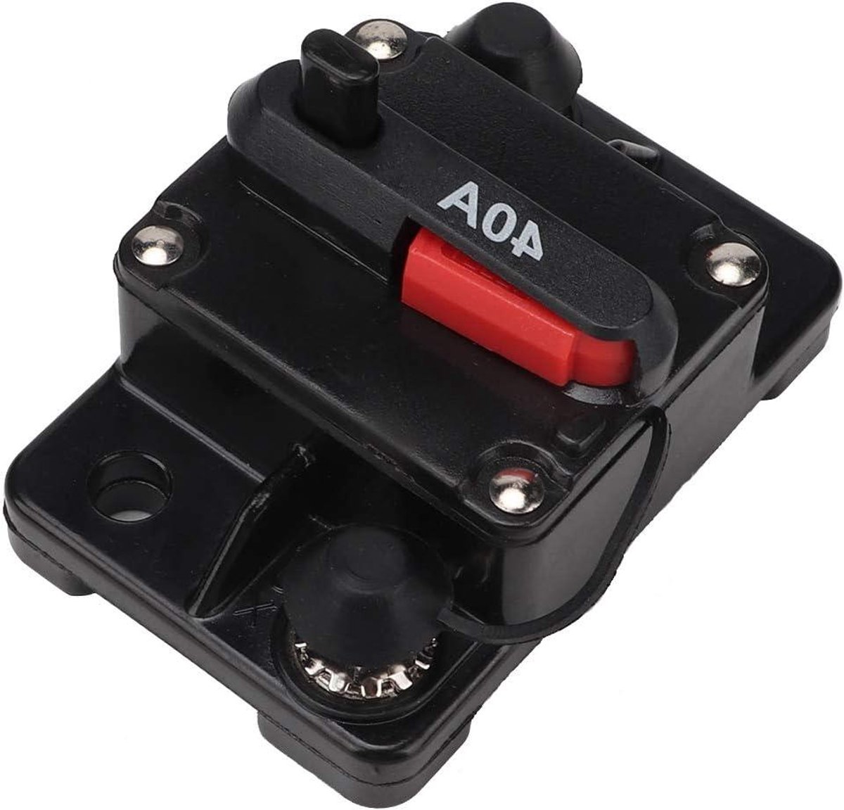 Audio Stroomonderbreker - Zekering Resetbaar - Audio Beschermen - Zelfherstellend - 40A - Zwart