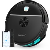 Bloomfold Sweep Robotstofzuiger met Dweilfunctie – Slimme Robot Stofzuiger, 3500Pa, 130 min, App & Google Home - Ultra-dun (7,3 cm) - Geschikt voor Huisdierhaar