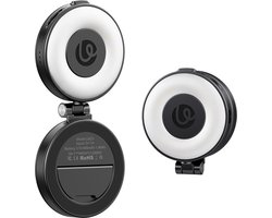 Ulanzi LM23 Smartphone Ring Light - Selfie Ringlamp met MagSafe - 3-in-1 met Telefoonstandaard & Spiegel - Zwart