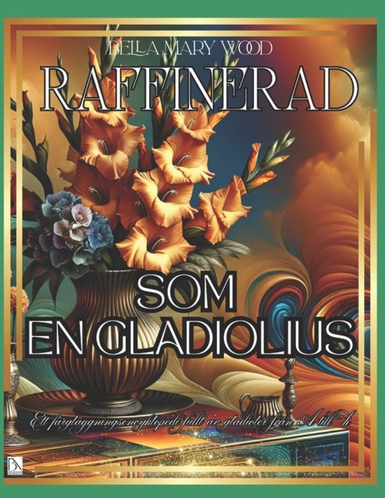 Raffinerad som en Gladiolus Målarbok för barn och vuxna - cover