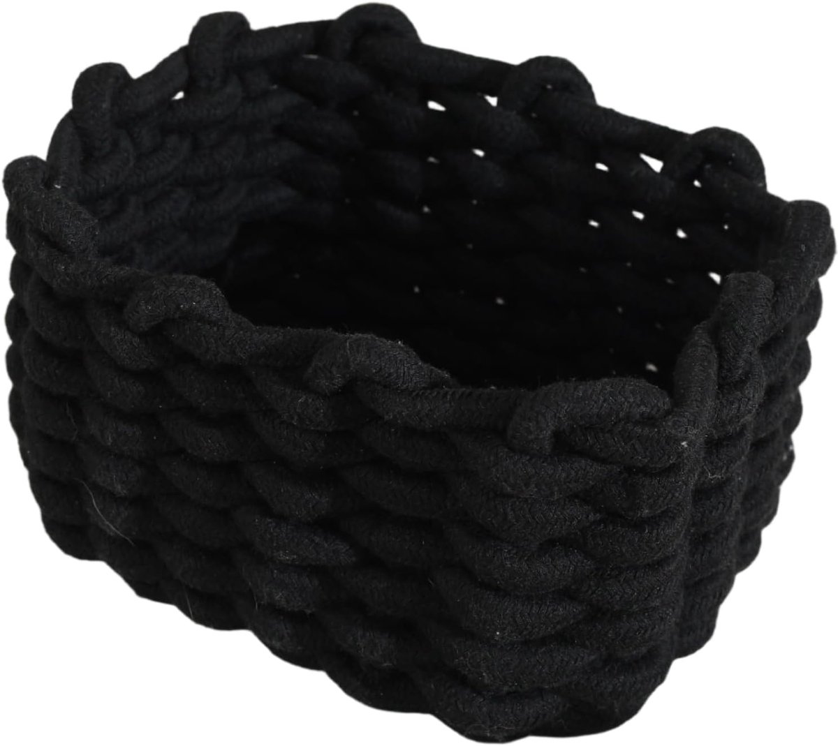 JeiibrZui Katoen Touw Serie Opbergmand - Medium - 1 Stuk - Natuurlijk Wit - Handgemaakt Mand Voor Badkamer Kinderkamer Woonkamer Organisatie