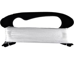 Duurzame 100 m Kitestring, Scheurbestendige Zwarte Kitesnaren met Opbergboard, Ideaal voor Buitenactiviteiten en Groepsuitjes