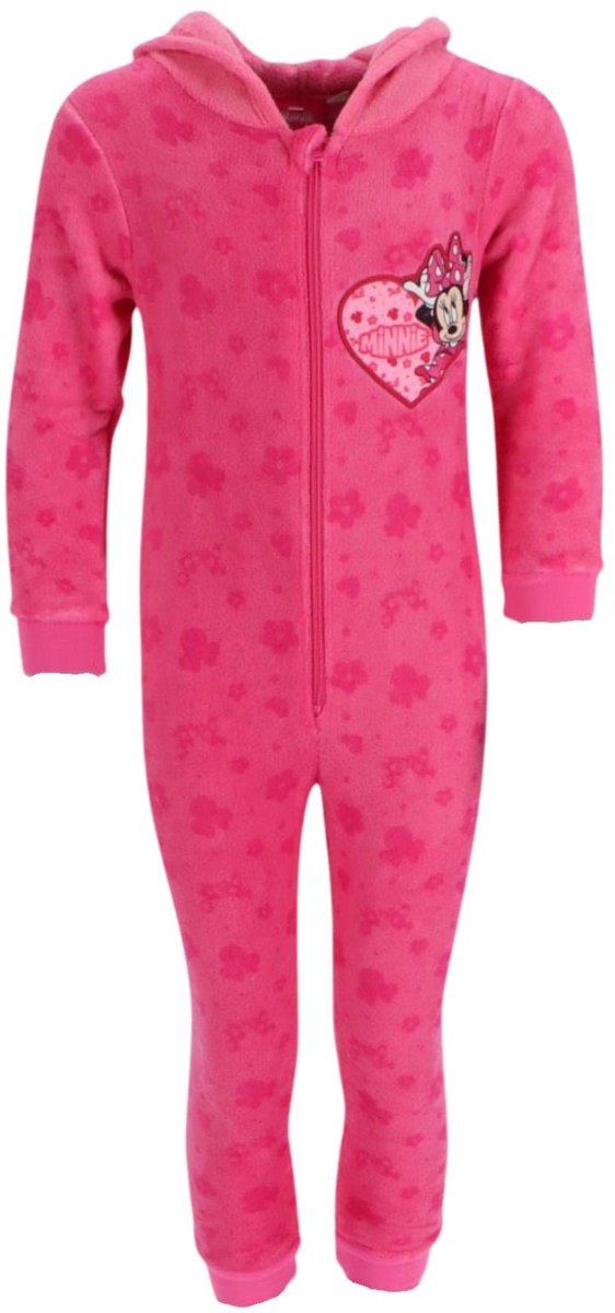 Minnie Mouse Onesie - Maat 110/116 - Polyester - Pyjama - Roze — afbeelding 5