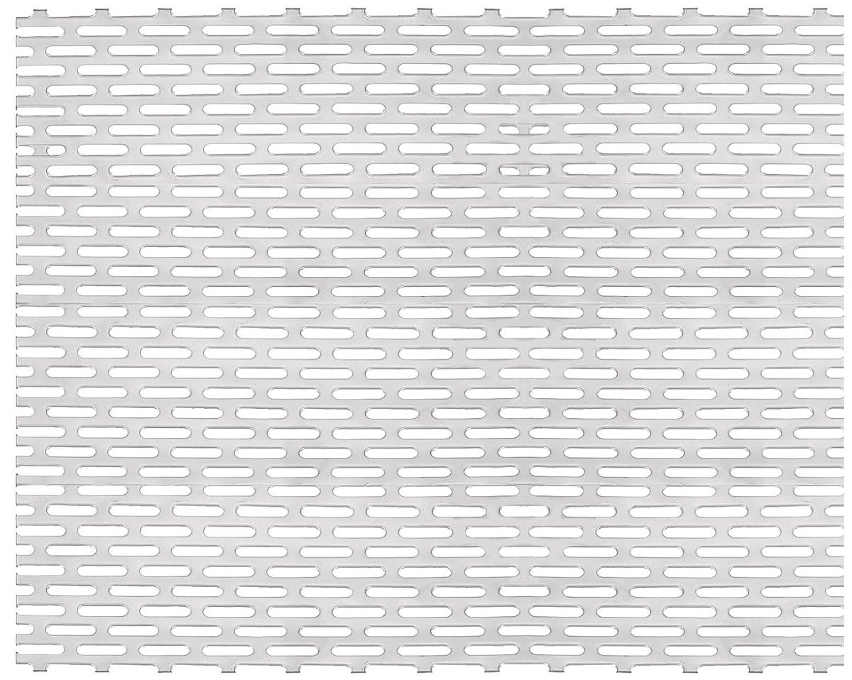 15.7 x 11.8 inch Perforated Metal Blades - 19 GA 2 x 0.79 Inch Stainless Steel 304 Oval Hole - Perforated Metal Mesh voor Veiligheid en Ventilatie Grille