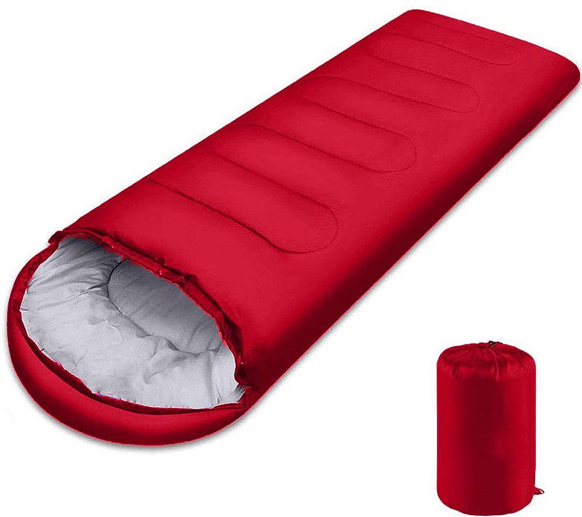 RezReady Slaapzak met Capuchon – Warm, Draagbaar & met Rits voor Kamperen