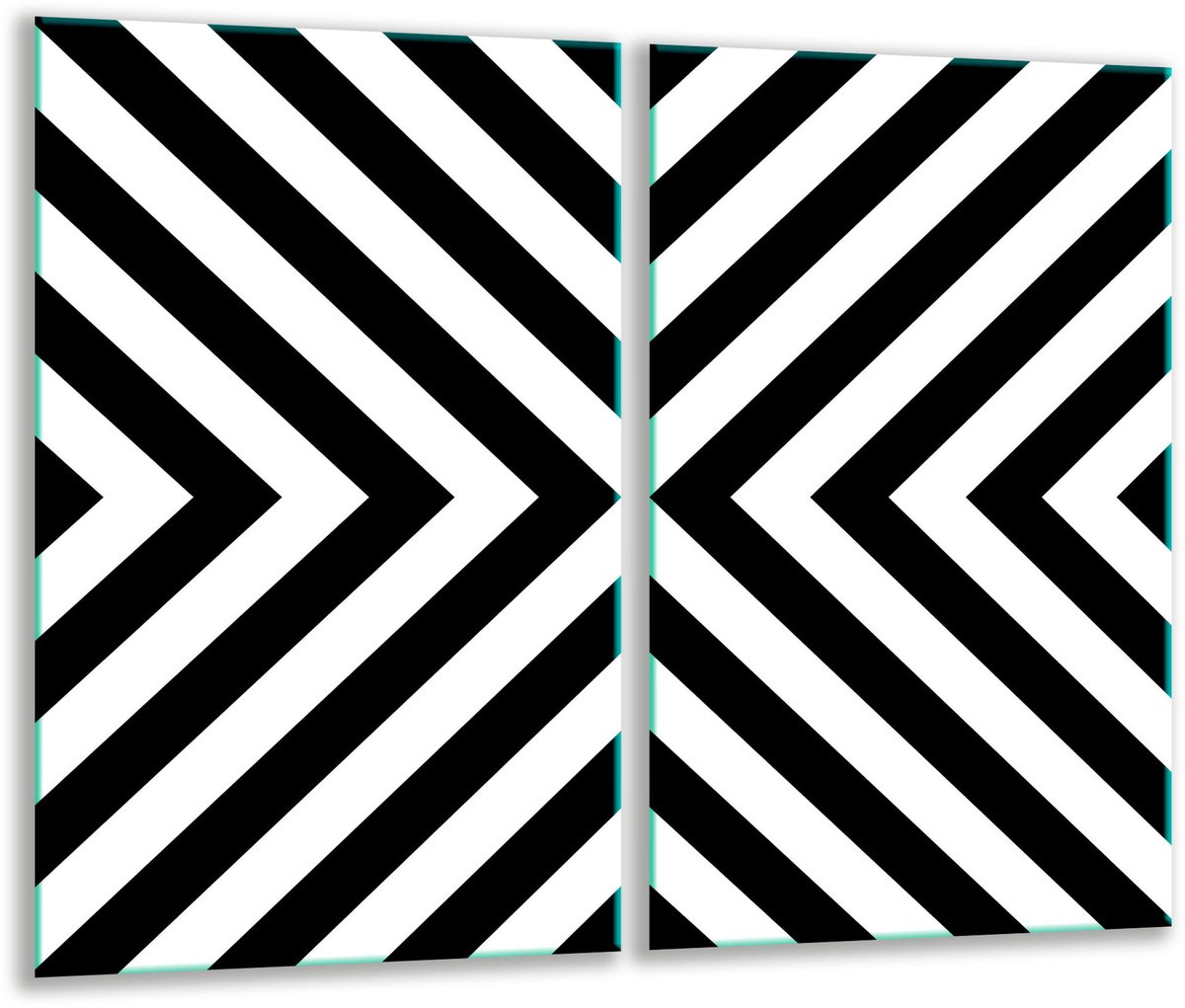 TMK ArtDeko - Snijplank - Glas - 30x52cm - Keukenbescherming - Kleurrijk