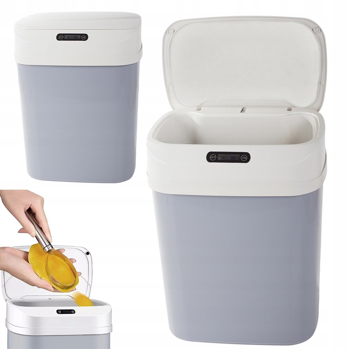 Pingyang Rongrong Handicraft Factory - Prullenbak - Sensor - 12L - Elektrische Deksel