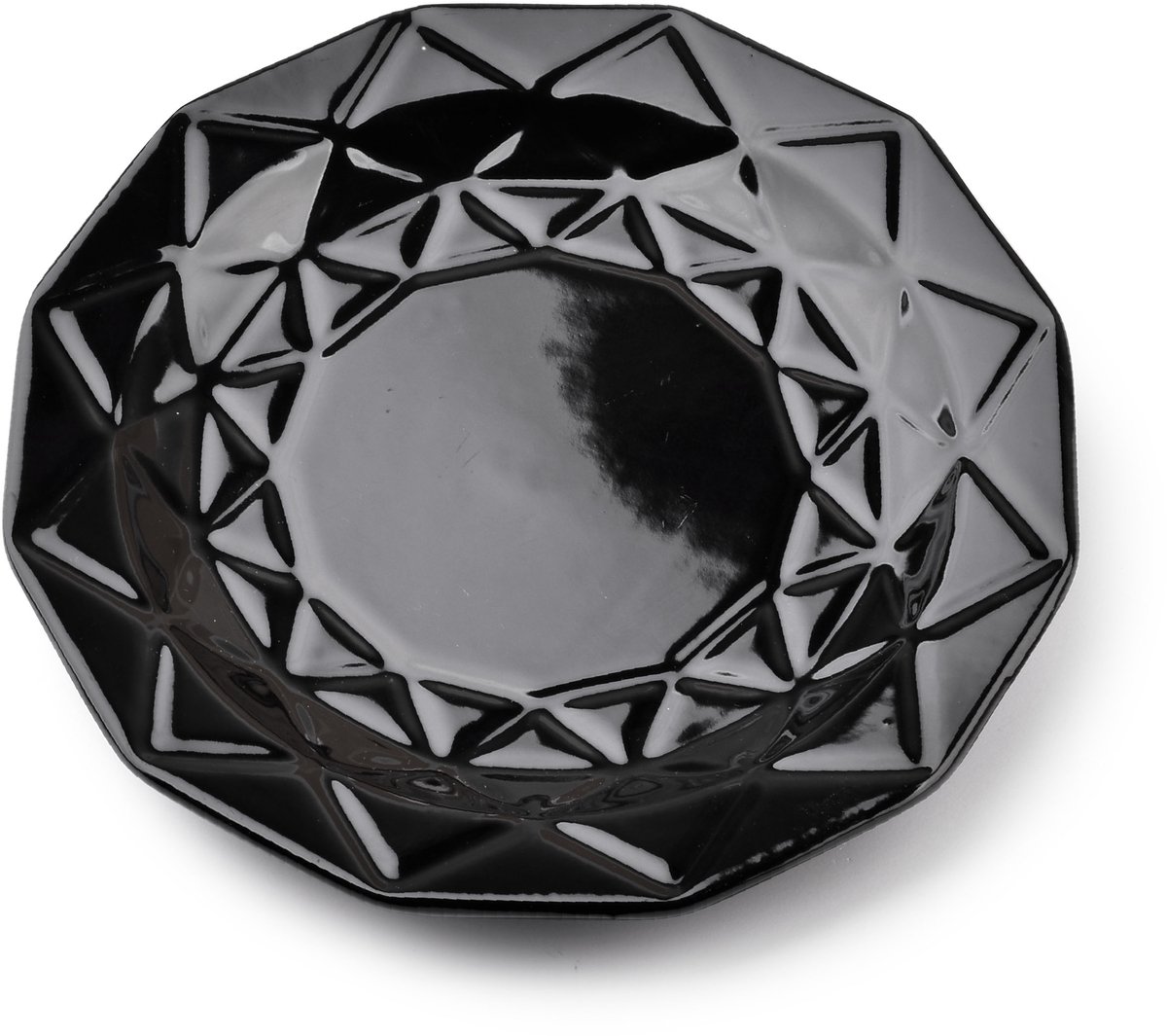 Affek Design Adel Serie - Dessertbord - Keramisch - Zwart - 19,5 cm