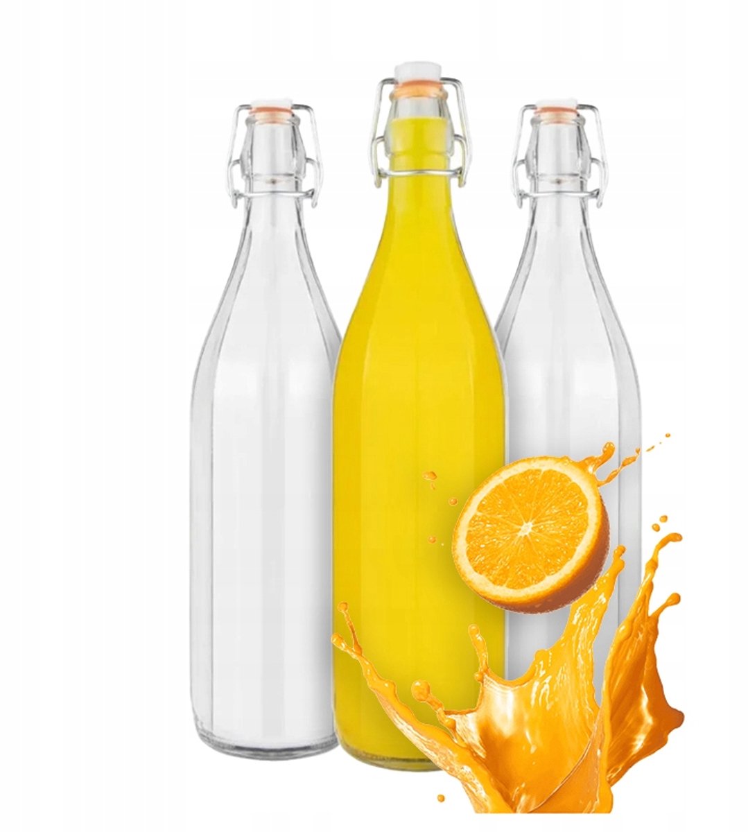 Bimberek Costolata - Glazen Fles - 500ml - Mechanische Kurk - Dik Glas